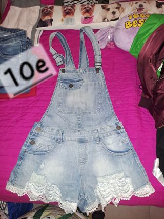 Mono corto vaquero mujer 38 y 36 