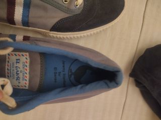 Zapatos El Ganso Deportivos Casuales Azul Gris