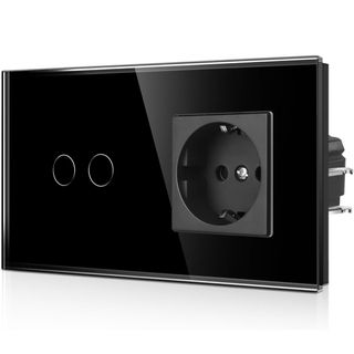 Interruptor con enchufe de pared doble CNBINGO