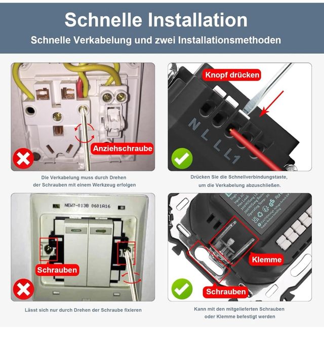 Interruptor con enchufe de pared doble CNBINGO