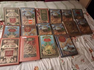 16 novelas de Julio Verne,colección Hetzel.