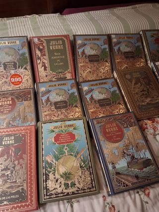 16 novelas de Julio Verne,colección Hetzel.