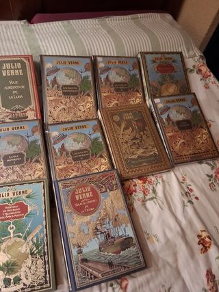 16 novelas de Julio Verne,colección Hetzel.