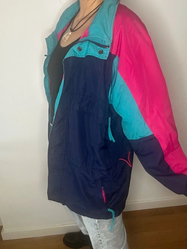 Chaqueta vintage 80s color block