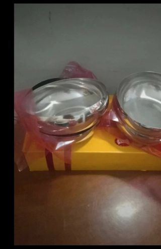 Set 4 coppe acciaio inox lucido AMC