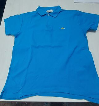 Polo niño Lacoste azul