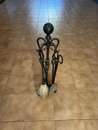 Set Utensilios Barbacoa Hierro Forjado