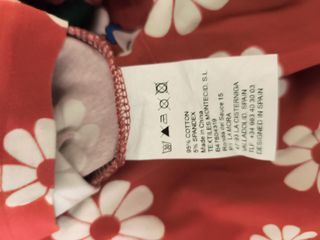 Camiseta Rosalita Roja Flores Talla M