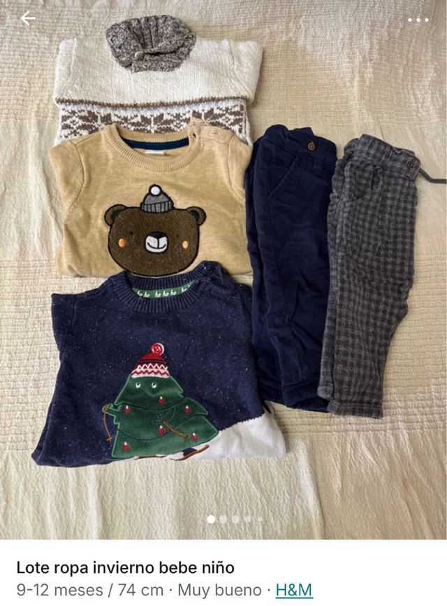 Lote Ropa Invierno Bebé Niño 9m
