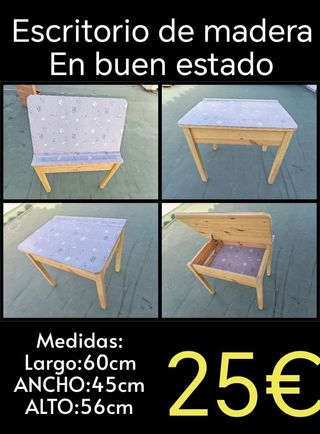 Pupitre infantil de madera