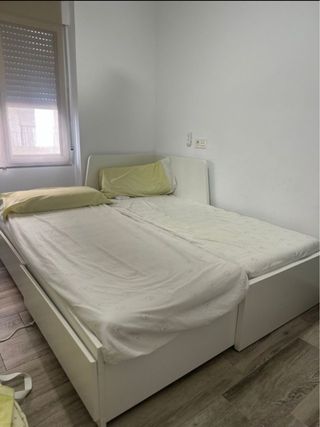 Cama nido madera blanca 80x200