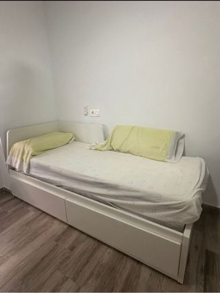 Cama nido madera blanca 80x200