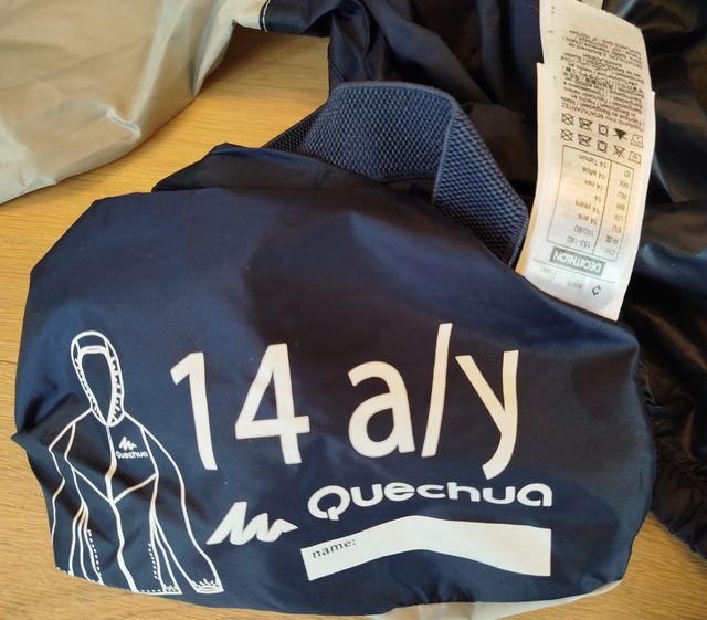 Giacca impermeabile Quechua ragazzo