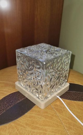 Lampada cubica design effetto ghiaccio