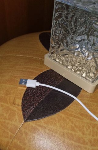 Lampada cubica design effetto ghiaccio