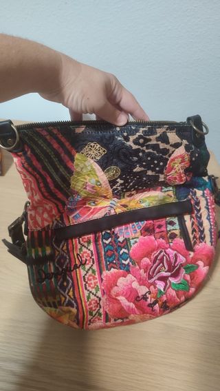 Bolso Desigual Multicolor con Flores y Mariposas