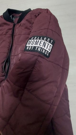 Anorak hombre tipo bomber granate