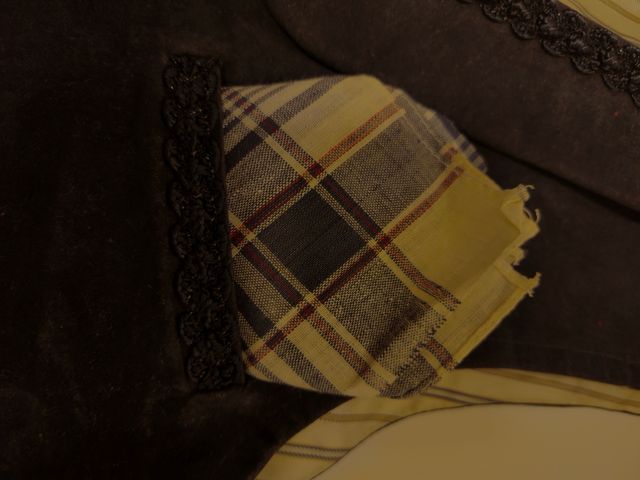 Chaleco Baturro Niño Beige y Negro Largo 45 x 40