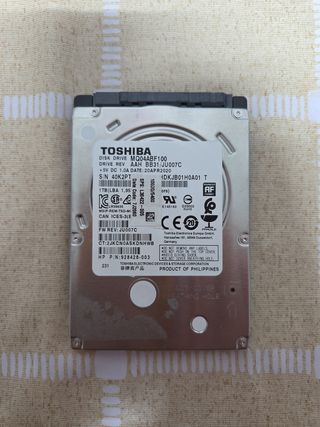 Disco duro 1TB 2,5" Toshiba Slim