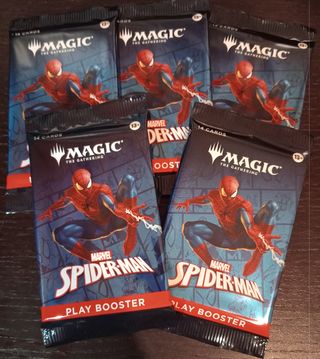5 Play booster Marvel Spider-Man Magic Gathering