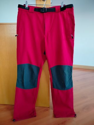 Pantalón Trango Montaña Hombre Rojo/Gris