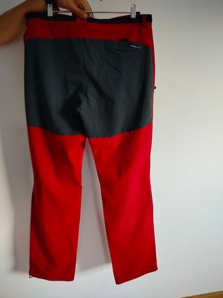 Pantalón Trango Montaña Hombre Rojo/Gris