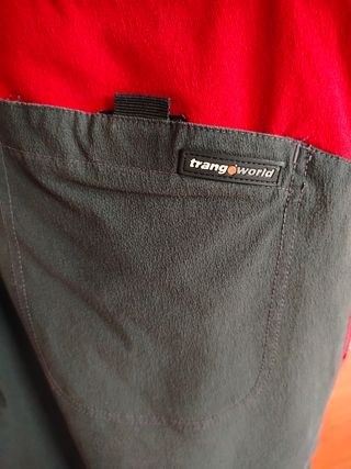 Pantalón Trango Montaña Hombre Rojo/Gris