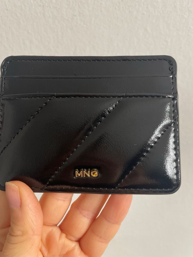 Tarjetero Mango Negro Nuevo