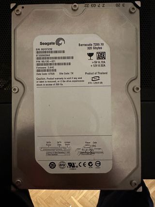 Disco Duro Seagate Barracuda 320GB