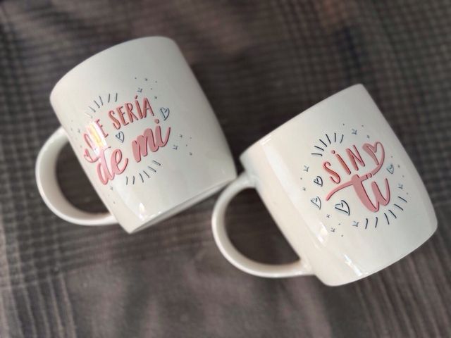 Conjunto de 2 tazas originales