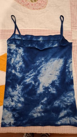 Camiseta tirantes tie-dye azul talla S