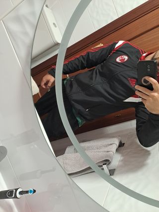 Chaqueta Inter milan Adidas Negra y Roja 