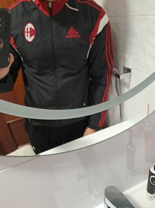 Chaqueta Inter milan Adidas Negra y Roja 
