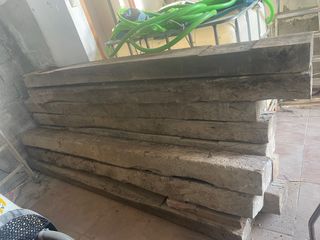 10 Traviesas Madera Vía Tren