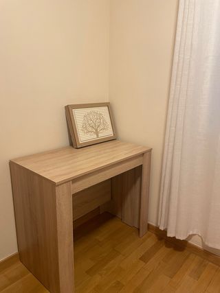 Mesa consola extensible madera 50-235cm