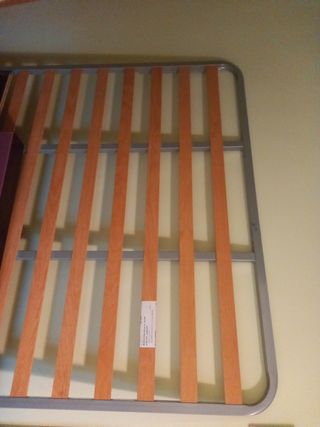 Somier canapé abatible madera y metal