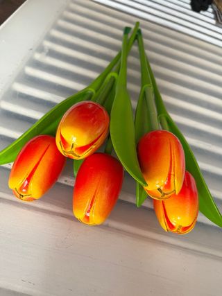 5 Tulipanes de madera Keukenhof 33cm