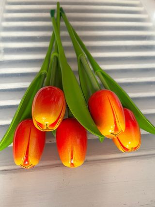 5 Tulipanes de madera Keukenhof 33cm