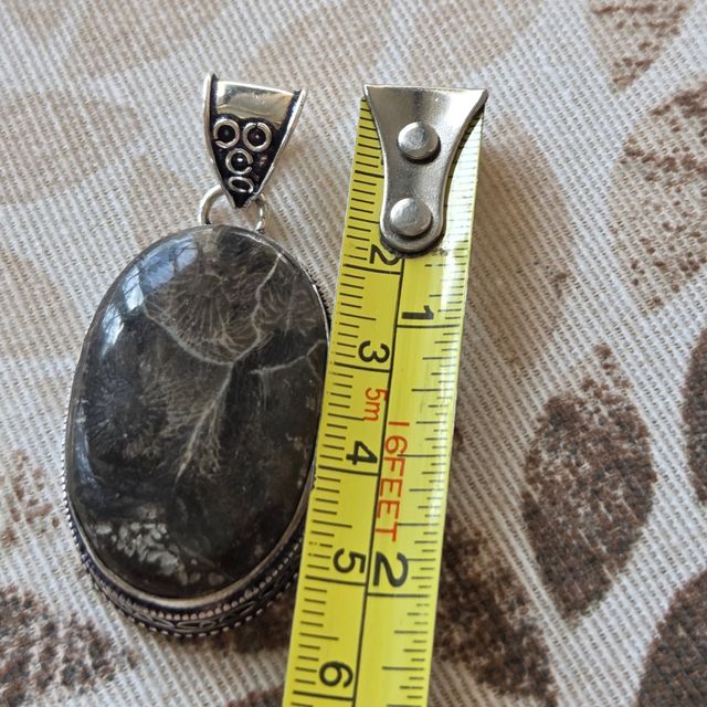 Colgante plata 925 Jaspe moka