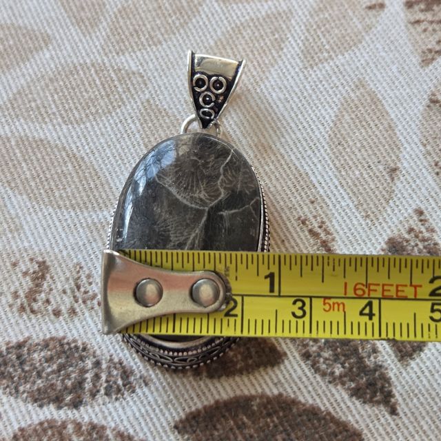 Colgante plata 925 Jaspe moka