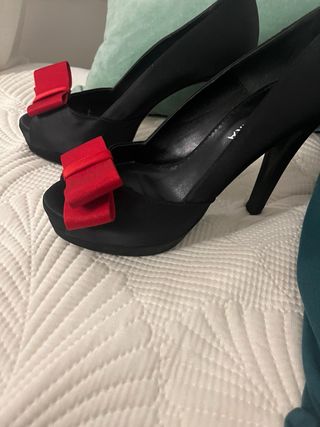 Zapatos Rosa Clarà Talla 38 Tela y Piel