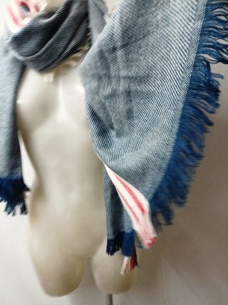 Sciarpa/stola donna blu e rossa