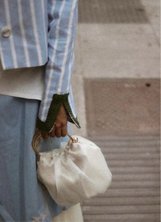 Bolso de fiesta organza y dorado