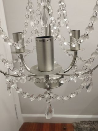 Lámpara colgante cristal 3 portalámparas