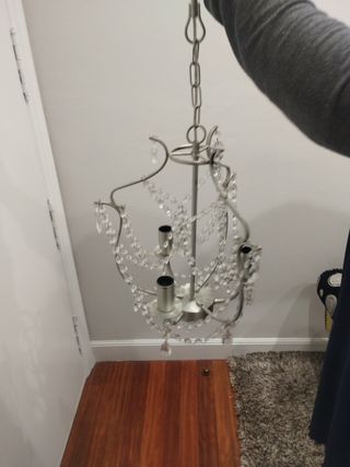 Lámpara colgante cristal 3 portalámparas