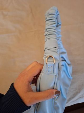 Borsa a spalla blu Shein