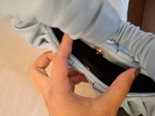 Borsa a spalla blu Shein