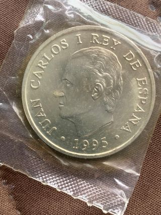 Moneda 2000 Pesetas 1995 Juan Carlos I Plata