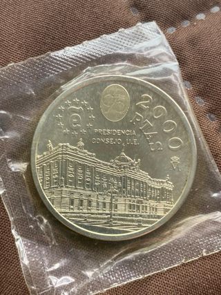 Moneda 2000 Pesetas 1995 Juan Carlos I Plata
