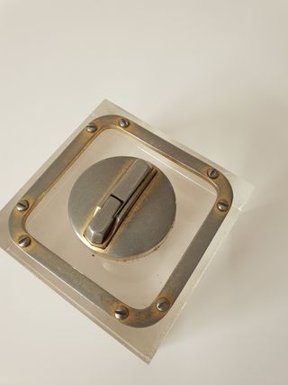 Lote 2 mecheros vintage cristal y acrílico